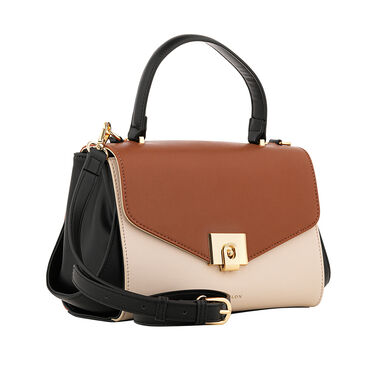Camel and beige bow bag NOR-202211A_M