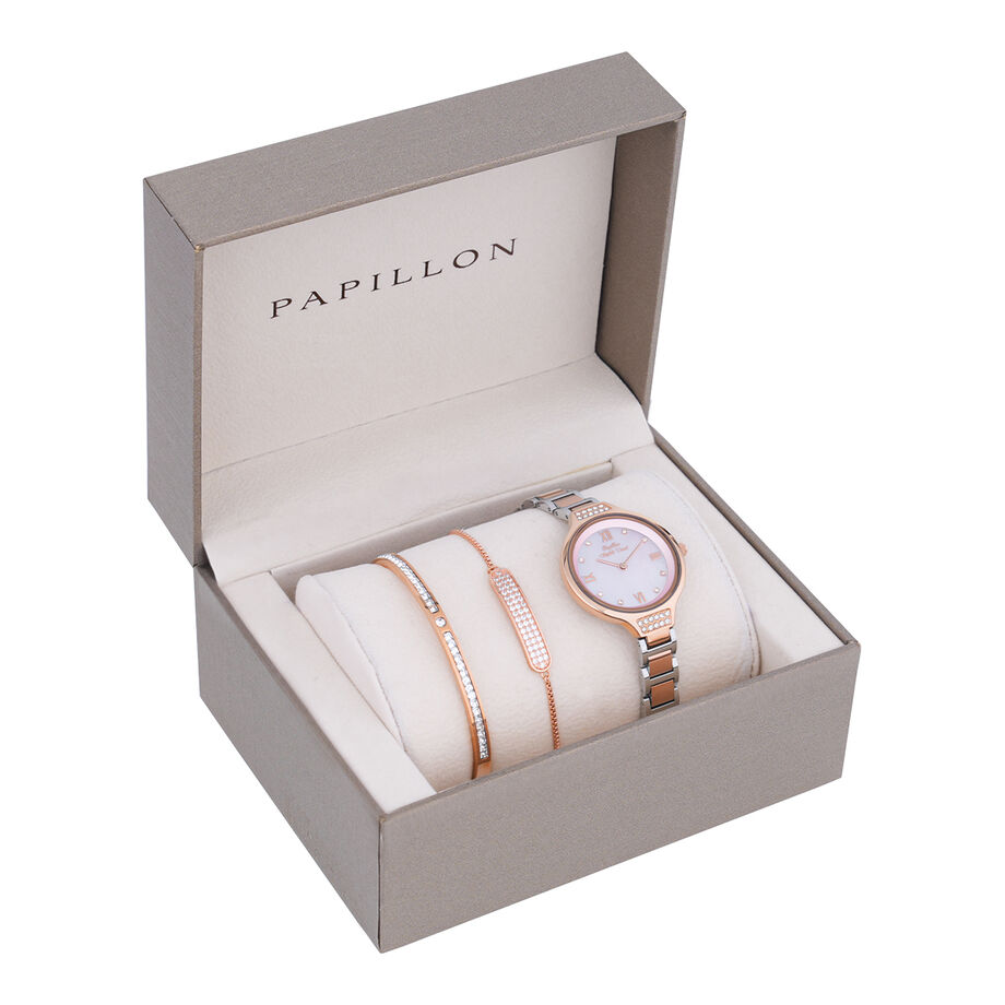 Bracelet set with Papillon watch HK6(1856L-B) RGPN